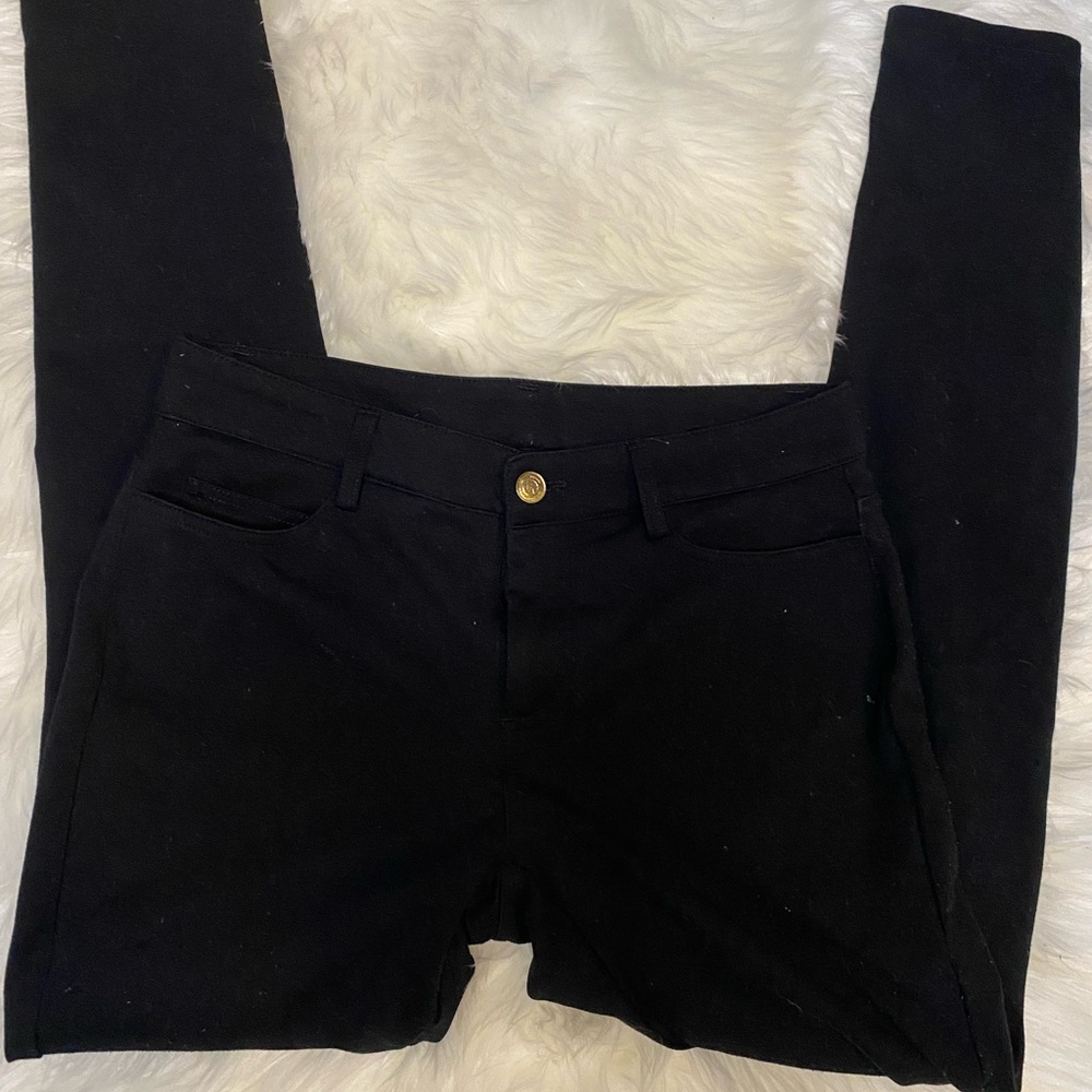 MICHAEL MICHAEL KORS BASICS WOMEN’S SLIM FIT PONTE KNIT PANTS CHOCO